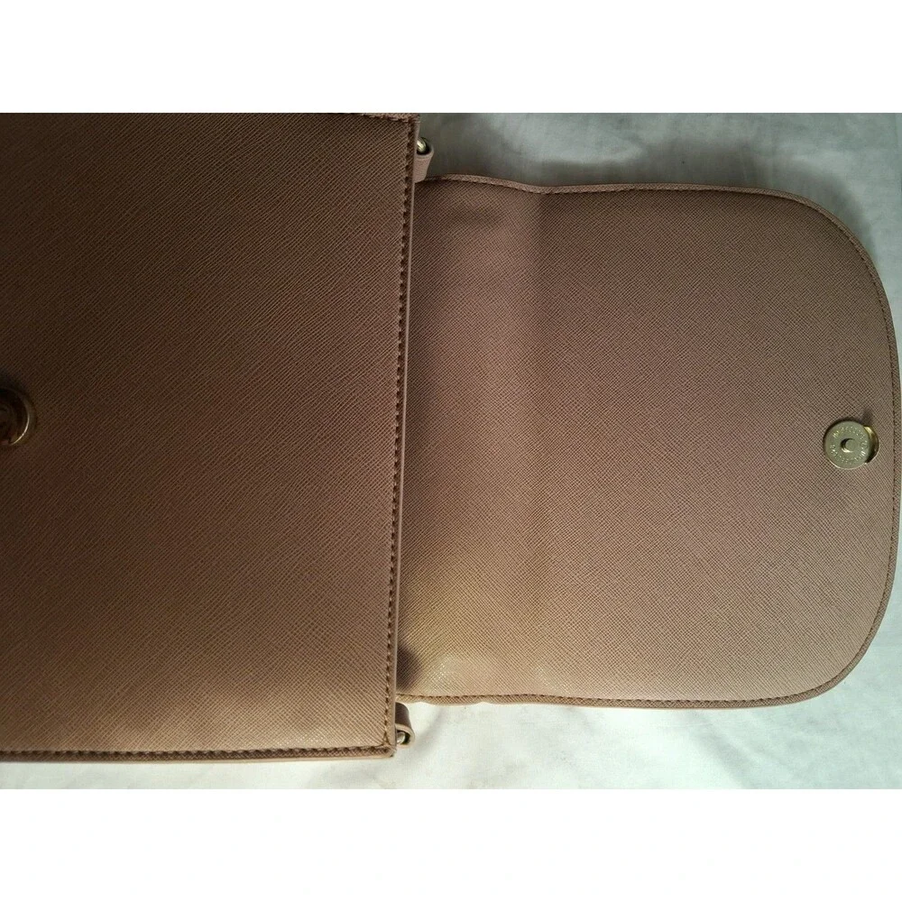 Danielle Nicole Penelope Structured Crossbody Mauve Pink Faux Leather Handle - Picture 9 of 15
